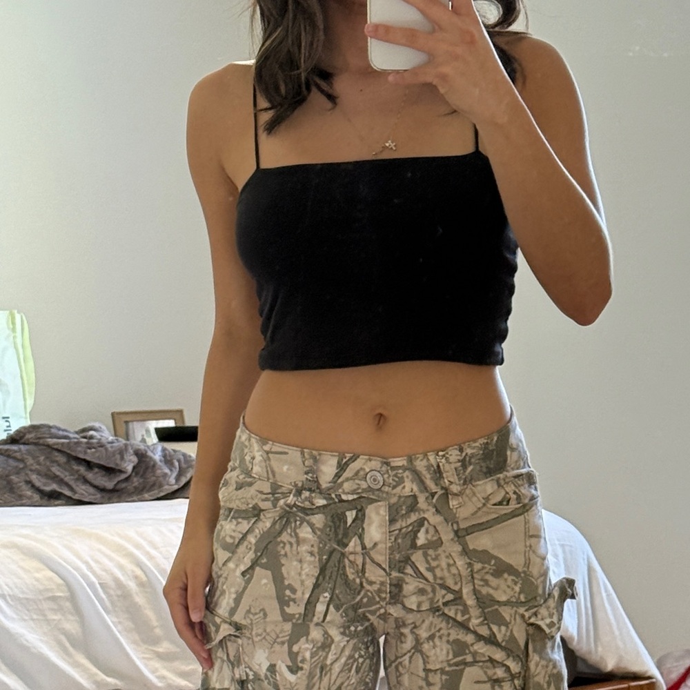 Aeropostale Black Women's Crop Top